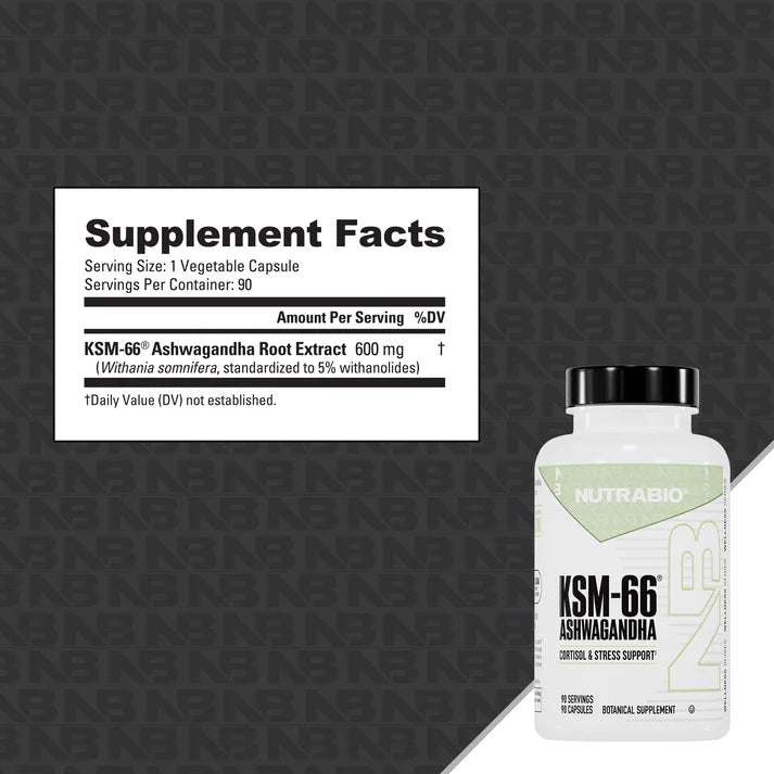 Nutrabio Ashwaganda KSM-66