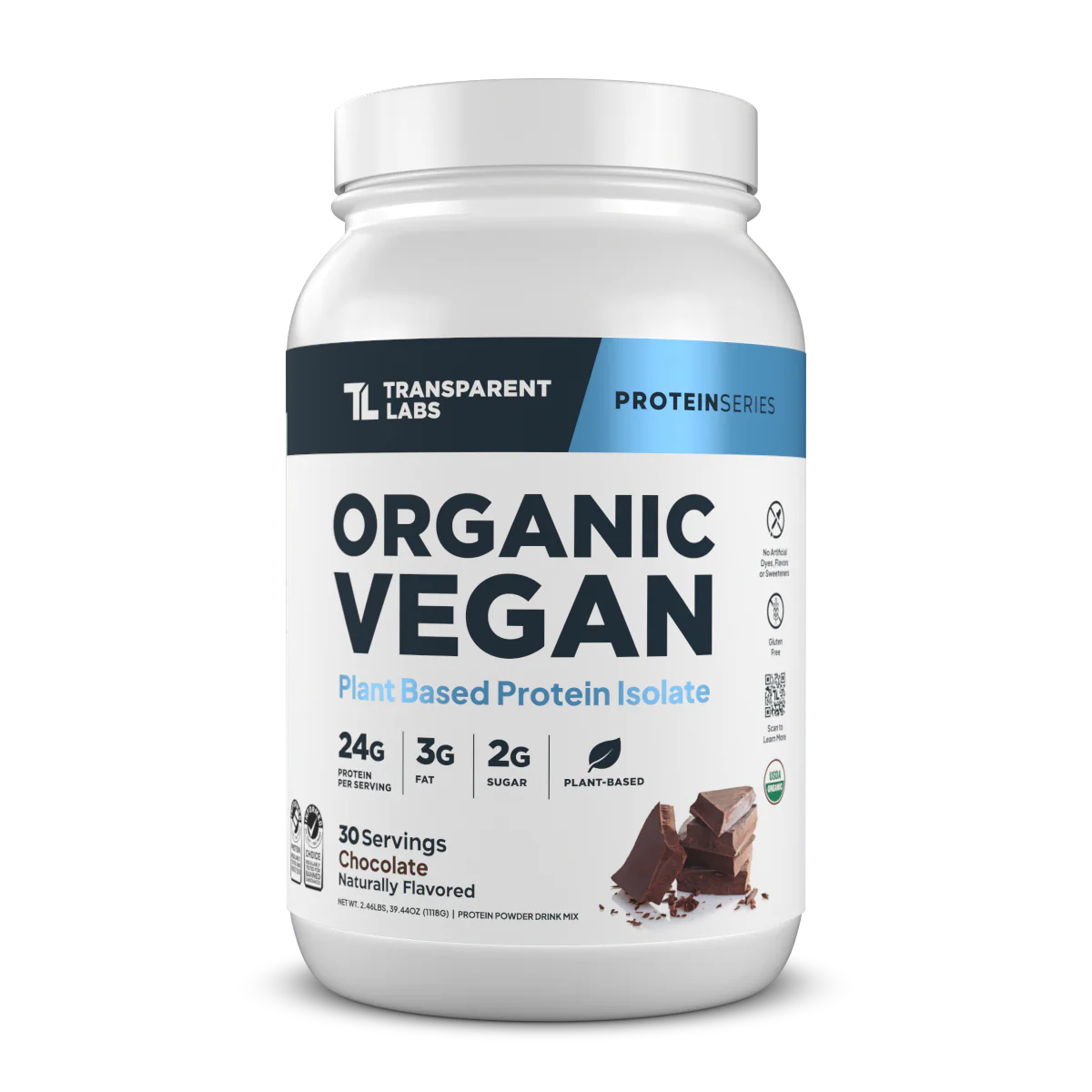Transparent labs Organic Vegan Plant-Based Protein Isolate