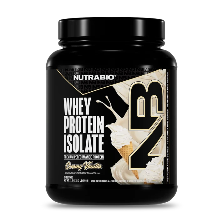 NutraBio Whey Protein Isolate Powder (20 Servings)