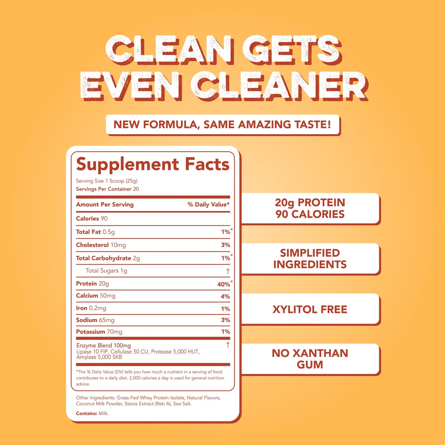 Clean Simple Eats Protein Powder 20 servings