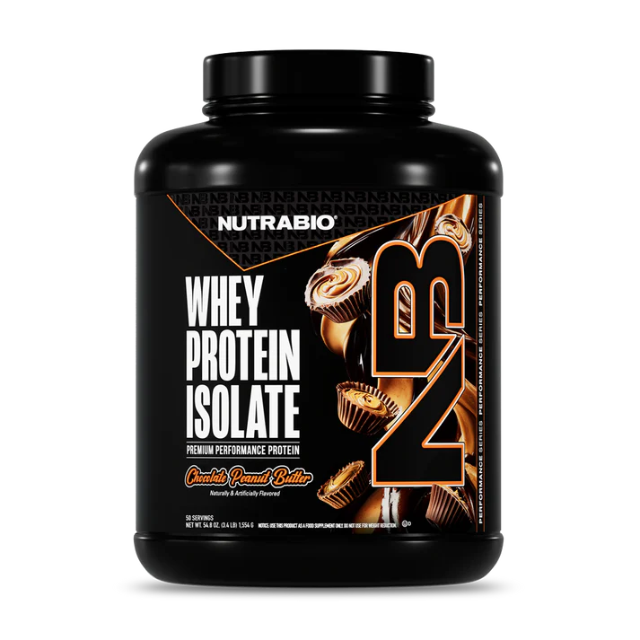 NutraBio Whey Protein Isolate 50 Servings