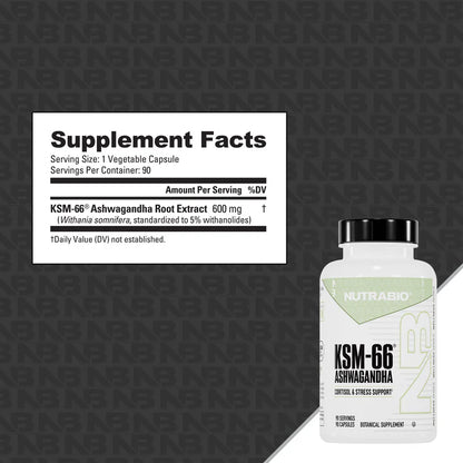 Nutrabio  Ashwaganda KSM-66