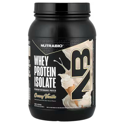 NutraBio Whey Protein Isolate 2lb