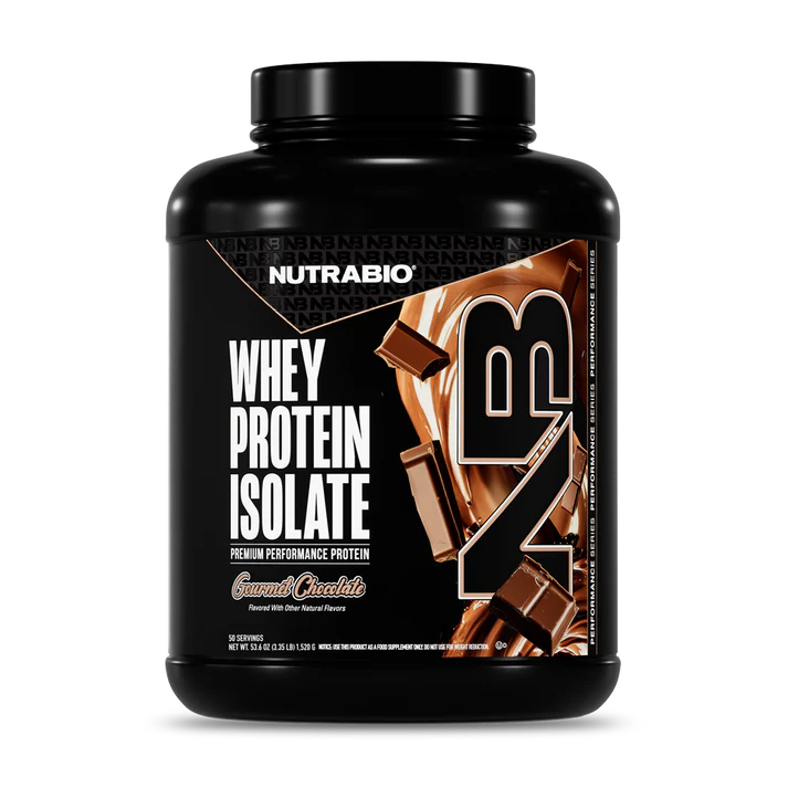 NutraBio Whey Protein Isolate 50 Servings