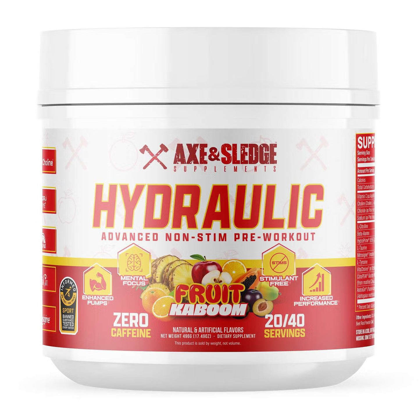 Axe & Sledge Hydraulic Stim-Free Pre-Workout