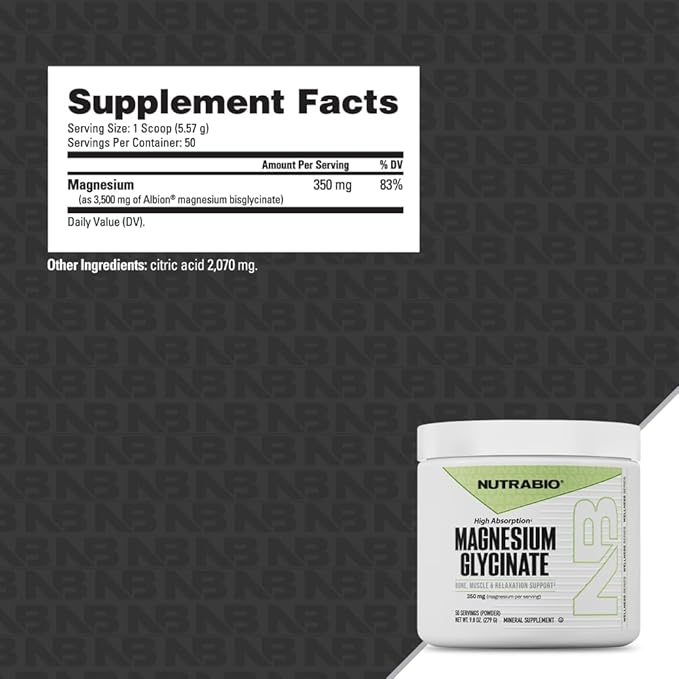 Nutrabio Magnesium Glycinate powder