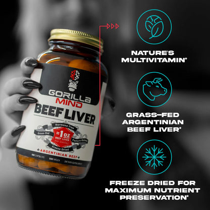 Gorilla Mind Beef Liver Capsules