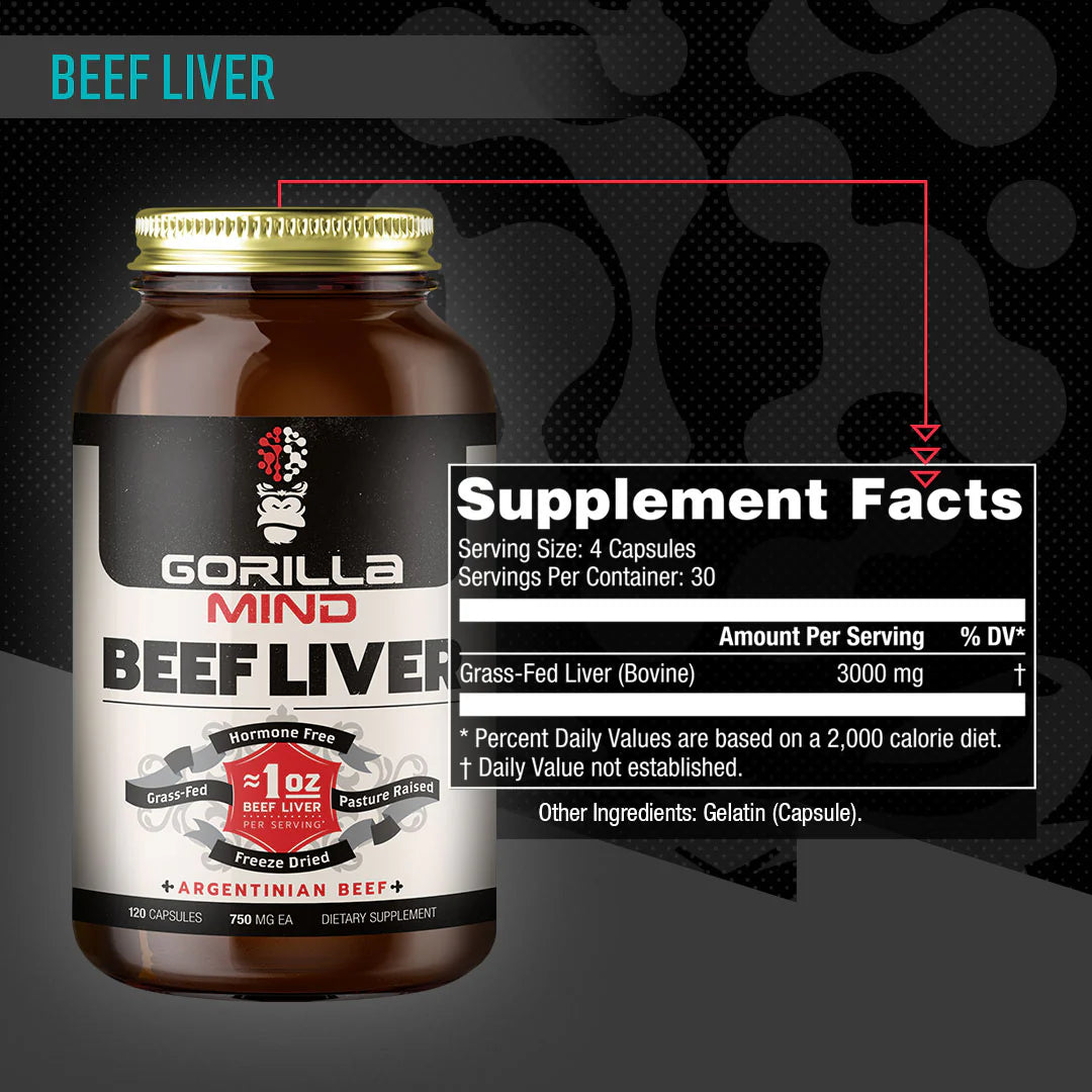 Gorilla Mind Beef Liver Capsules