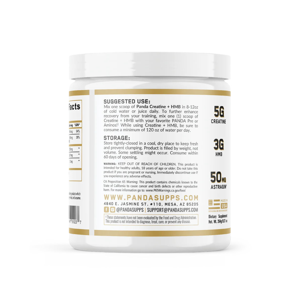 Panda Supplements Creatine + HMB – KnoxSupps
