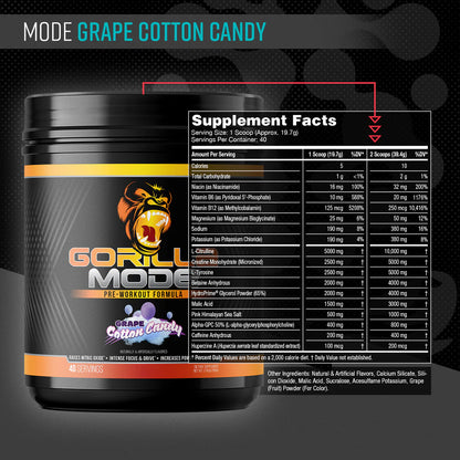 Gorilla Mind Gorilla Mode Pre-Workout