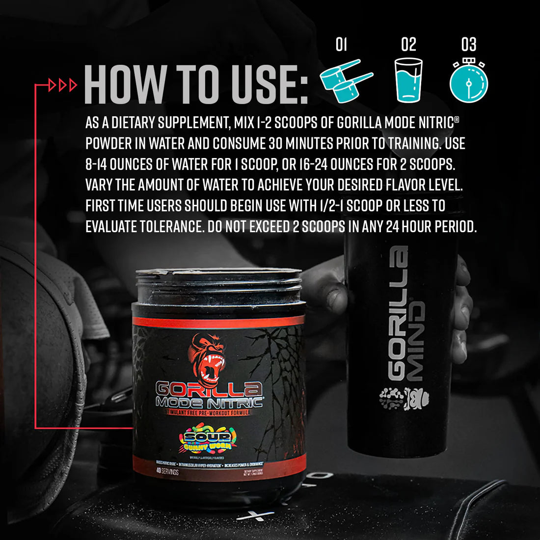 Gorilla Mode Nitric stimulant Free Pre-Workout