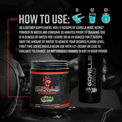 Gorilla Mode Nitric stimulant Free Pre-Workout
