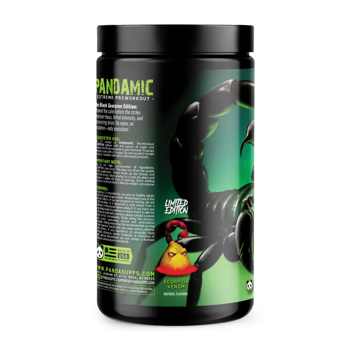 PANDAMIC - Limited Edition Extreme Pre-Workout (SCORPION VENOM)