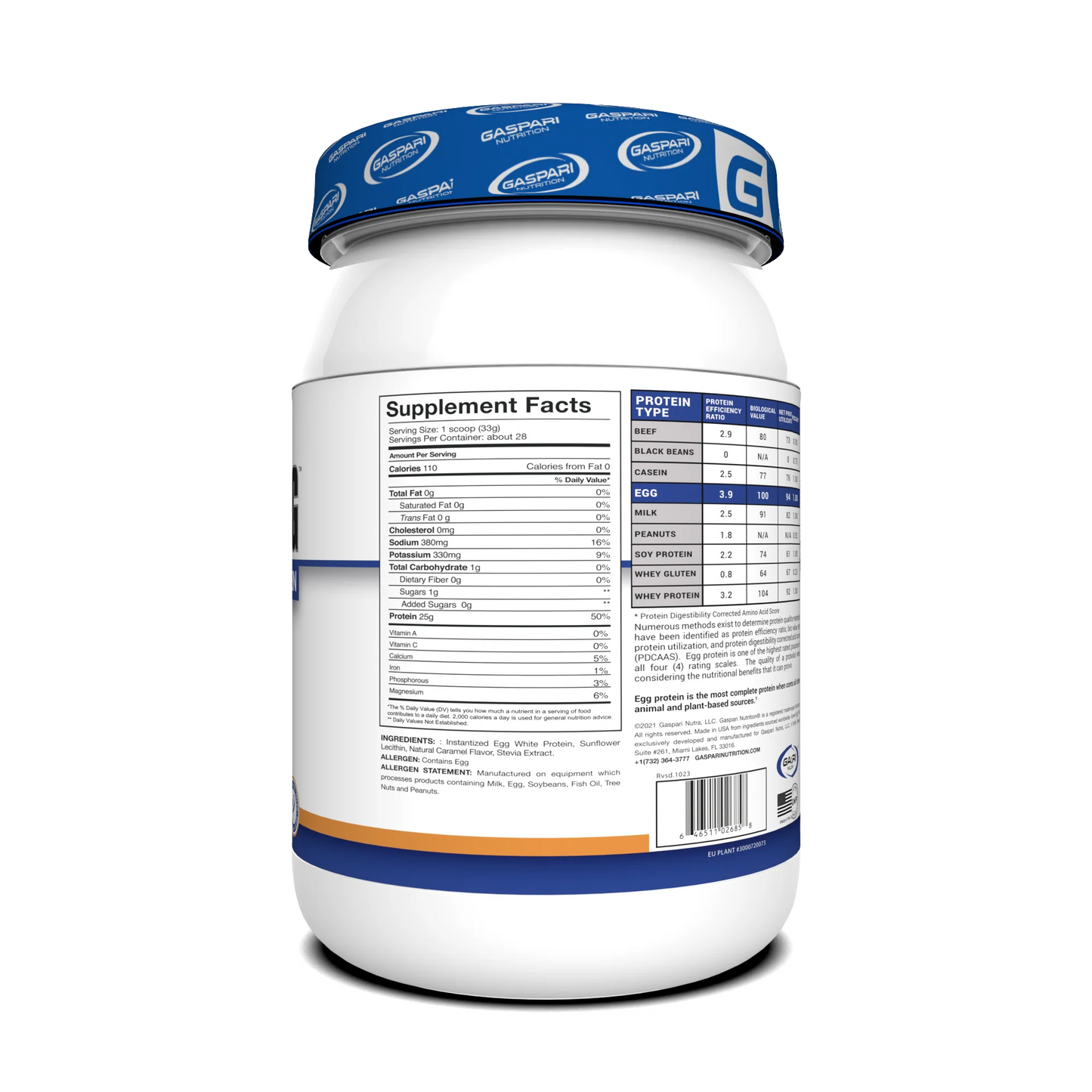 Gaspari Nutrition Proven Egg- Egg White Protein Powder