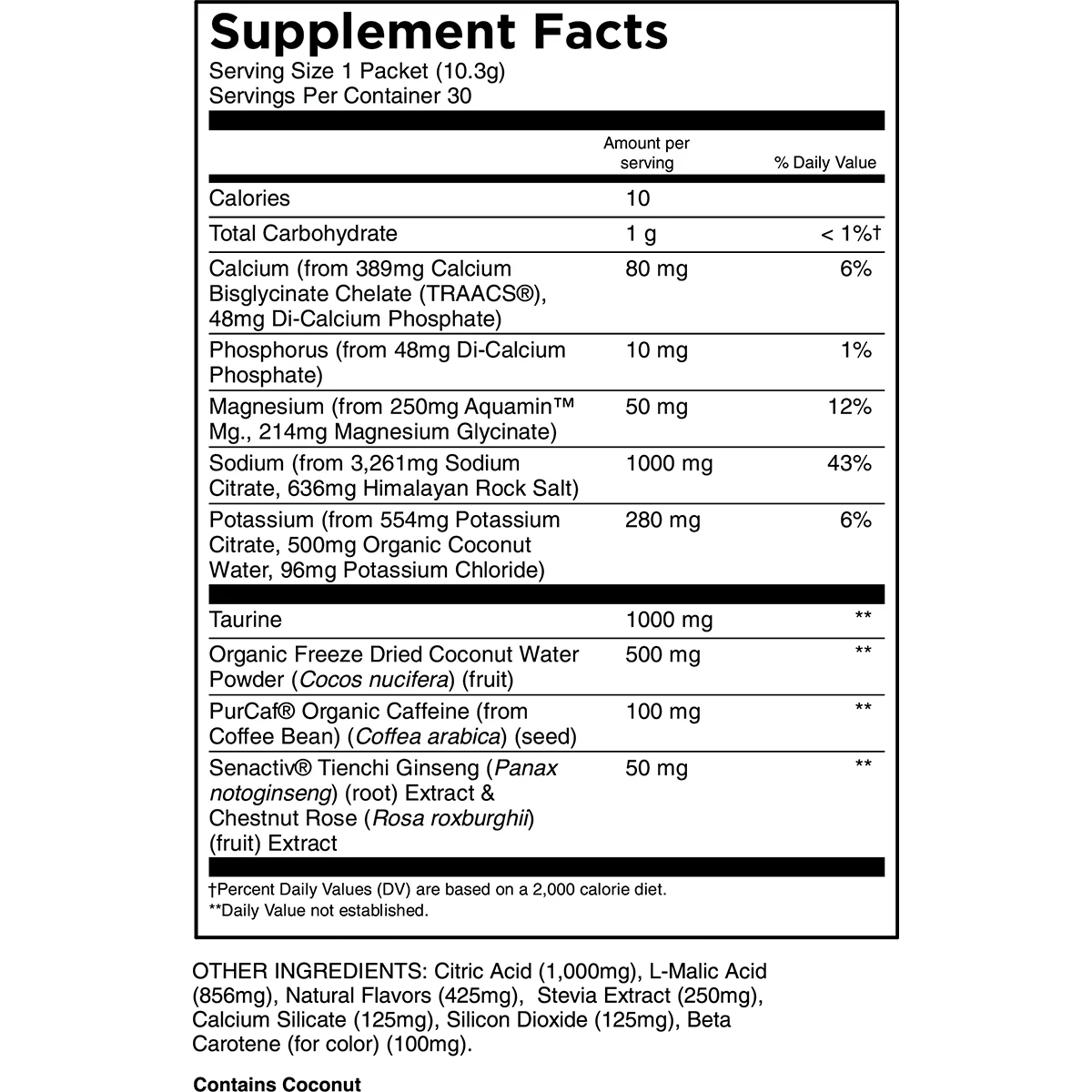 Transparent Labs Hydrate Black