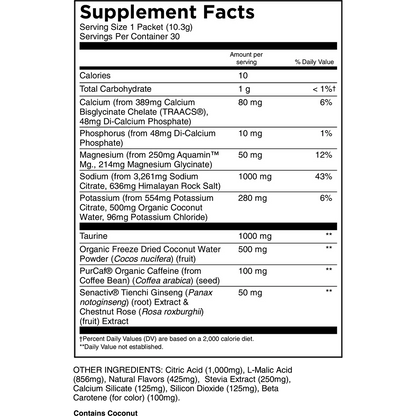Transparent Labs Hydrate Black