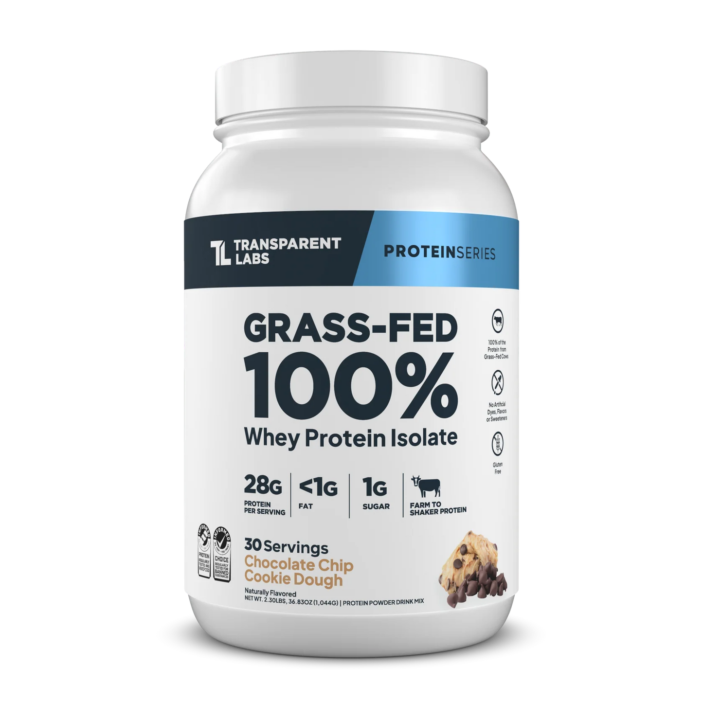 Transparent Labs 100% Grass-Fed Whey Isolate Protein