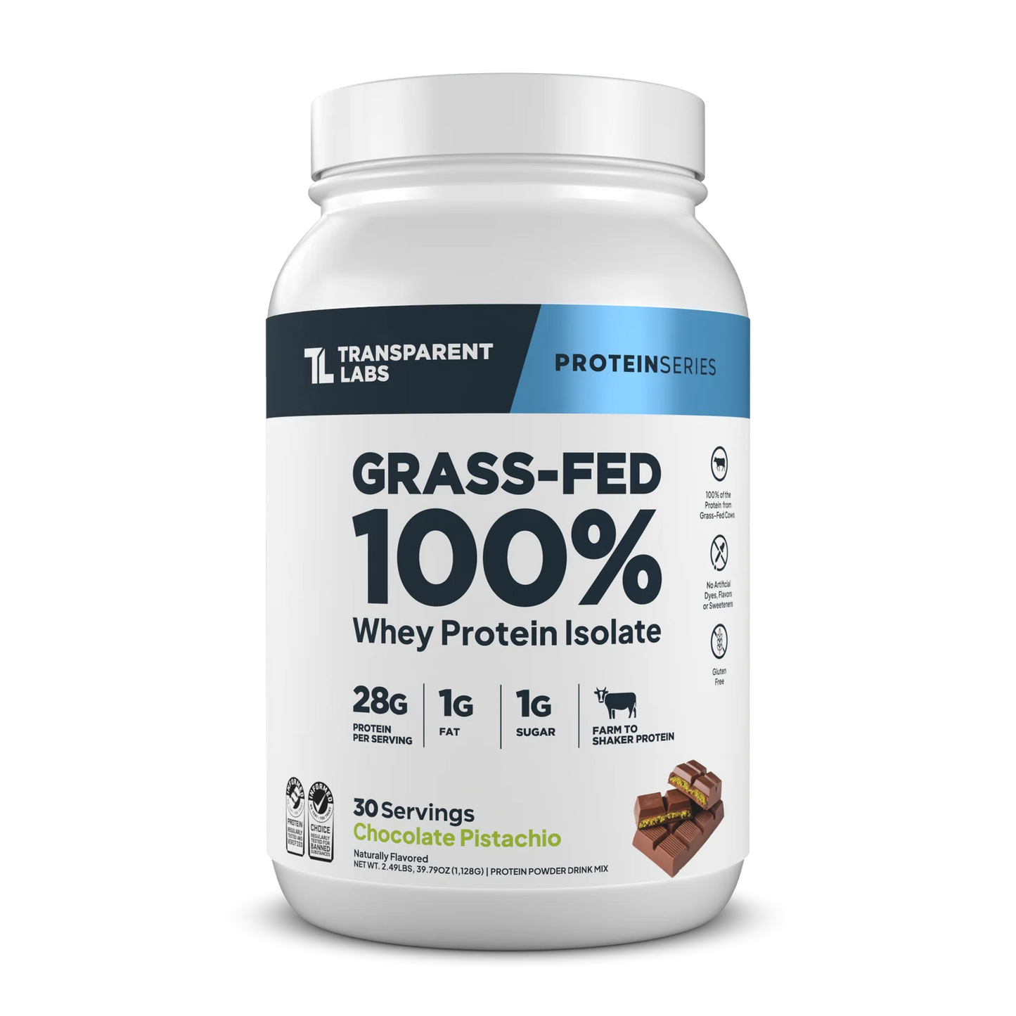 Transparent Labs 100% Grass-Fed Whey Isolate Protein