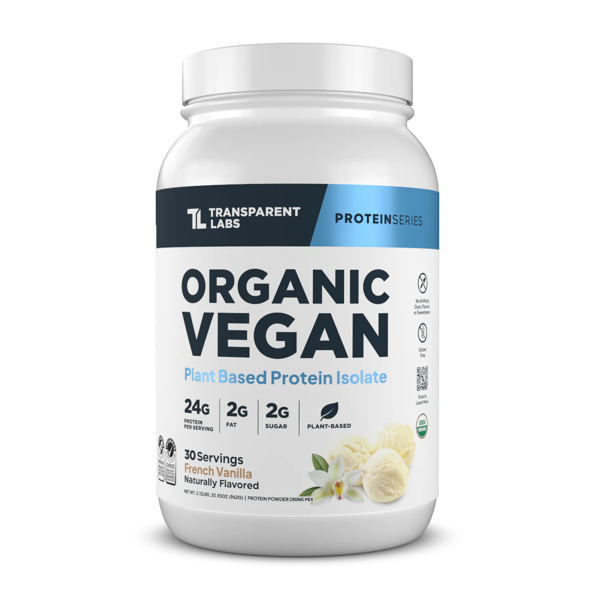 Transparent labs Organic Vegan Plant-Based Protein Isolate