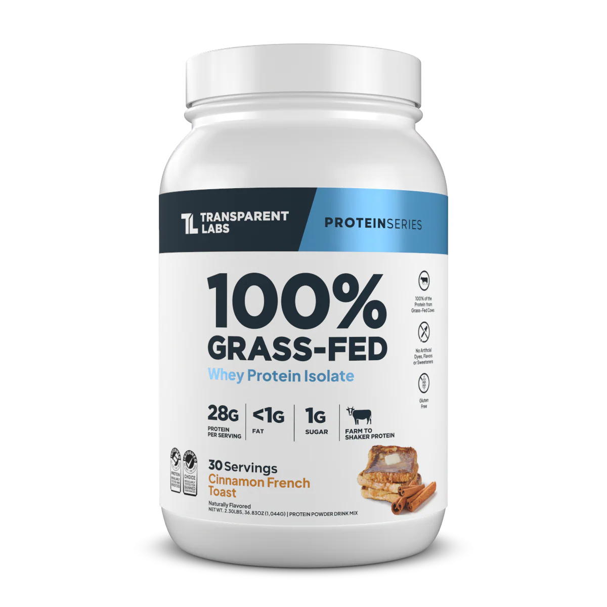 Transparent Labs 100% Grass-Fed Whey Isolate Protein