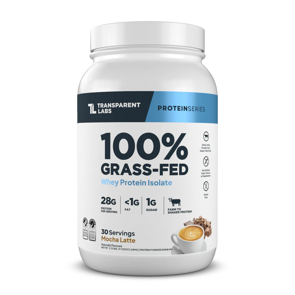 Transparent Labs 100% Grass-Fed Whey Isolate Protein