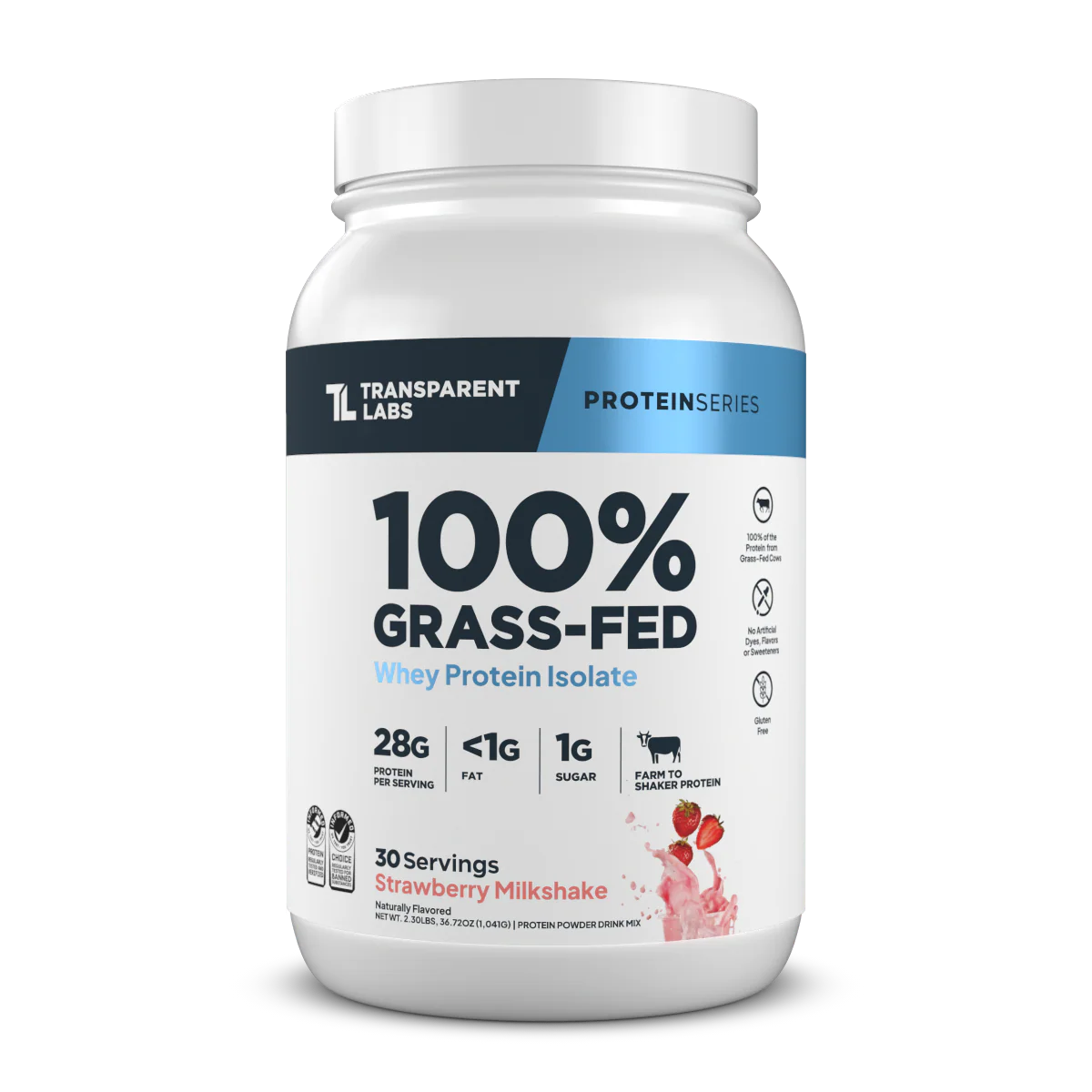 Transparent Labs 100% Grass-Fed Whey Isolate Protein