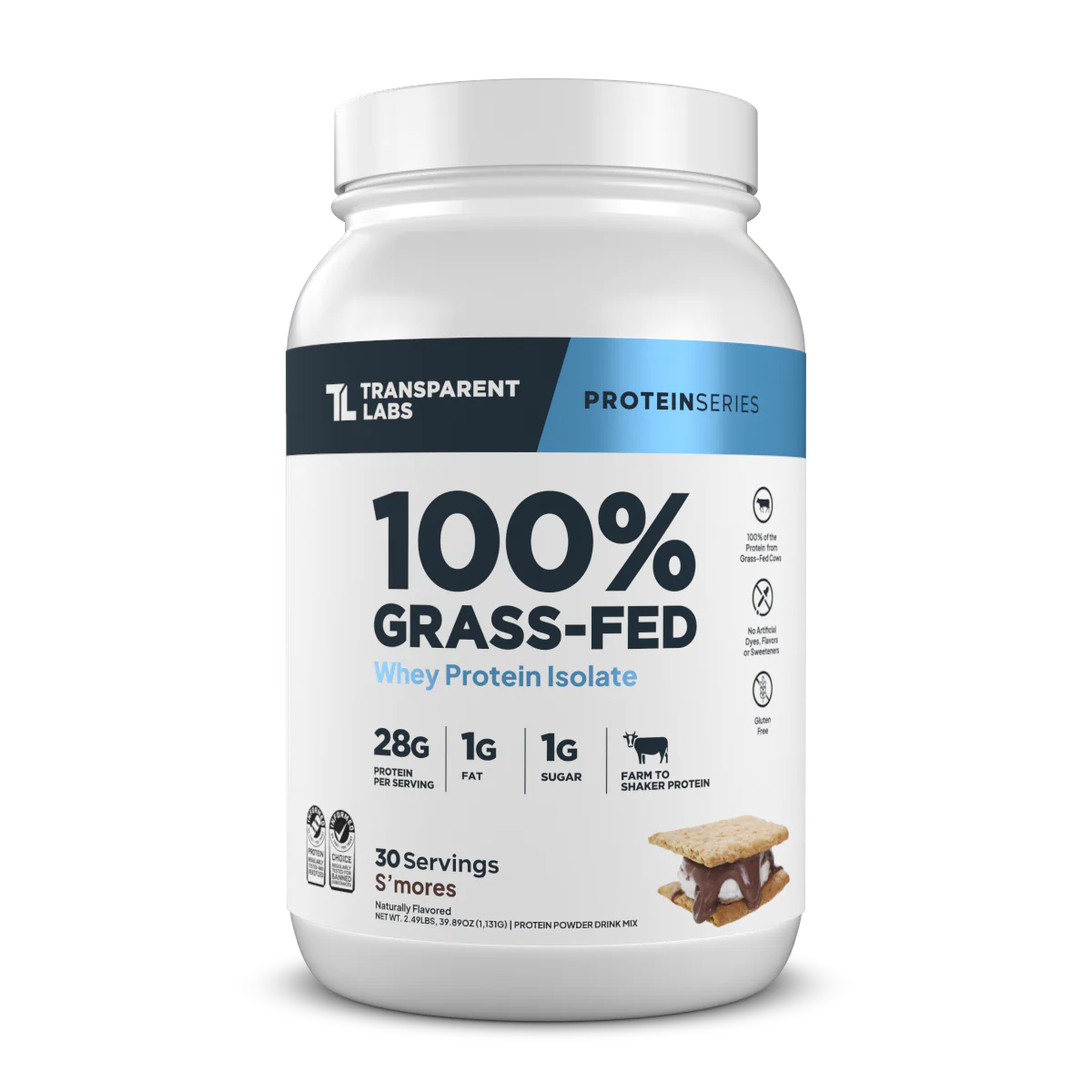 Transparent Labs 100% Grass-Fed Whey Isolate Protein
