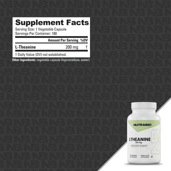 Nutrabio L-Theanine 180 serv.