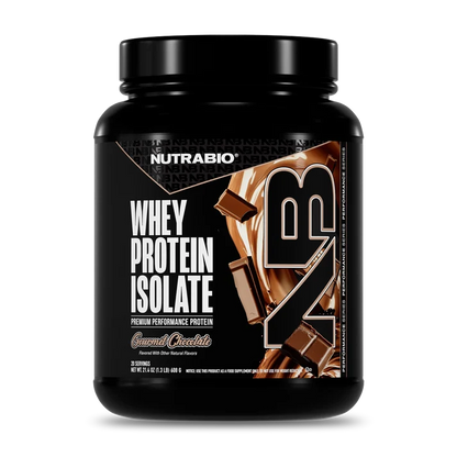 NutraBio Whey Protein Isolate Powder (20 Servings)