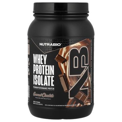 NutraBio Whey Protein Isolate Powder 2lb (29 Servings)