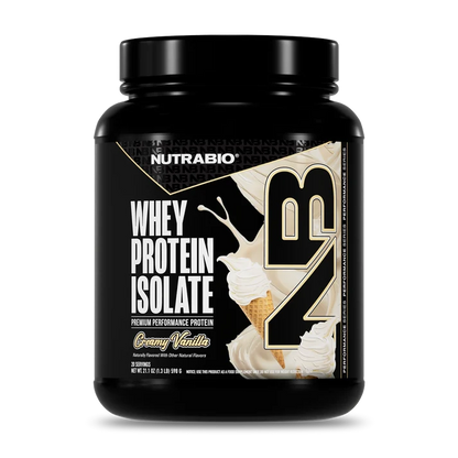 NutraBio Whey Protein Isolate Powder (20 Servings)