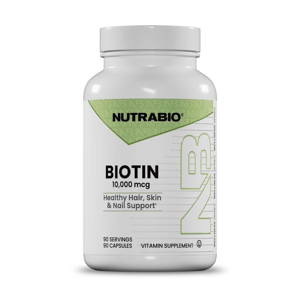 NutraBio Biotin 10,000mcg