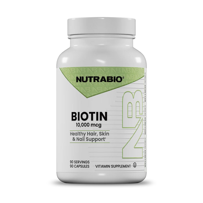 NutraBio Biotin 10,000mcg