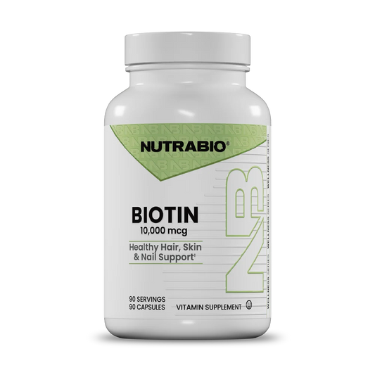 NutraBio Biotin 10,000mcg